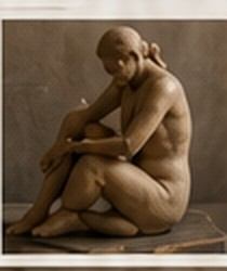 Sculpture figurative Douceur, visuel d’ambiance