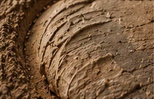 Texture d'argile sculptée, visuel d’ambiance